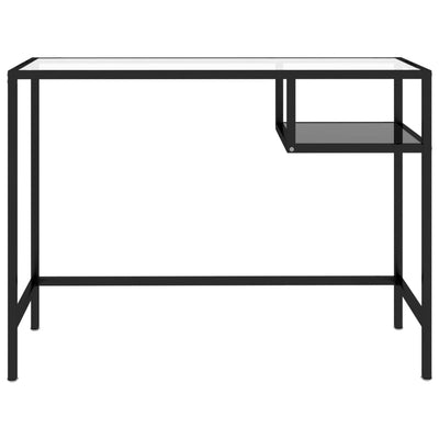 Computer Desk Black 100x36x74 cm Glass Payday Deals