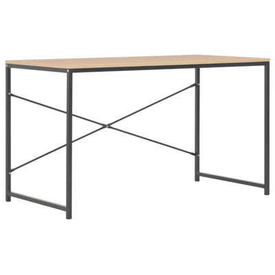 Computer Desk Black and Oak 120x60x70 cm Payday Deals