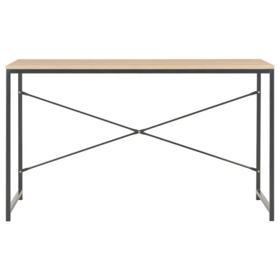 Computer Desk Black and Oak 120x60x70 cm Payday Deals