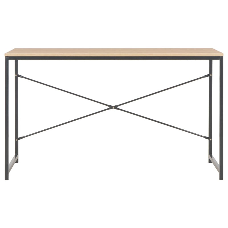 Computer Desk Black and Oak 120x60x70 cm Payday Deals