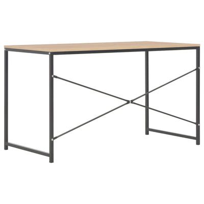 Computer Desk Black and Oak 120x60x70 cm Payday Deals