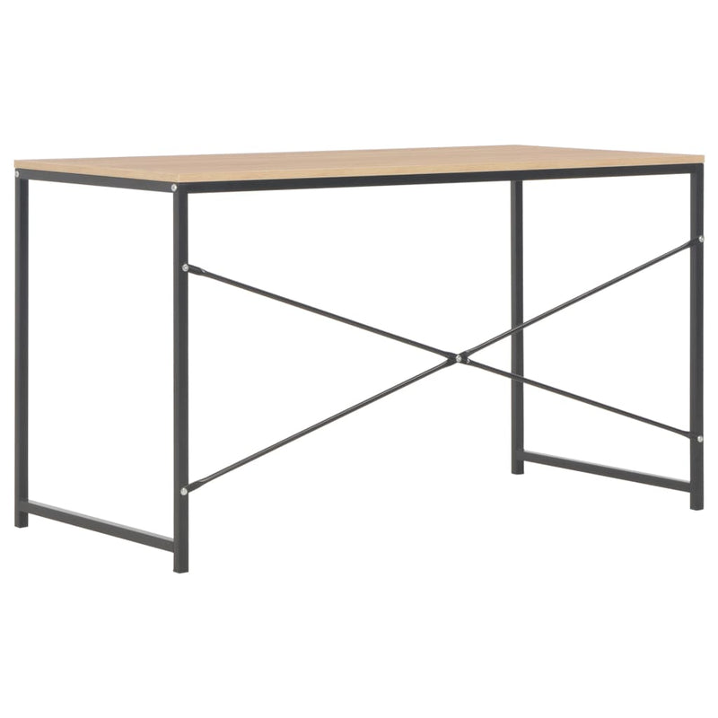 Computer Desk Black and Oak 120x60x70 cm Payday Deals