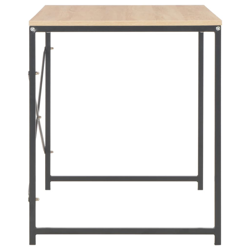 Computer Desk Black and Oak 120x60x70 cm Payday Deals