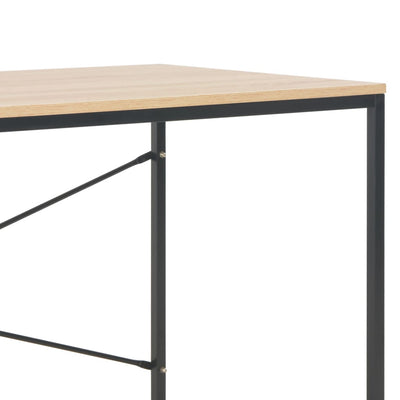 Computer Desk Black and Oak 120x60x70 cm Payday Deals