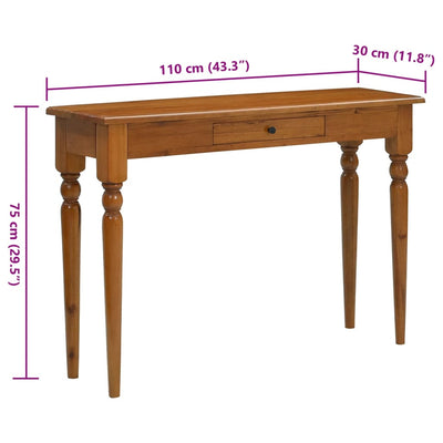 Console Table 110x30x75 cm Solid Mahogany Wood Payday Deals