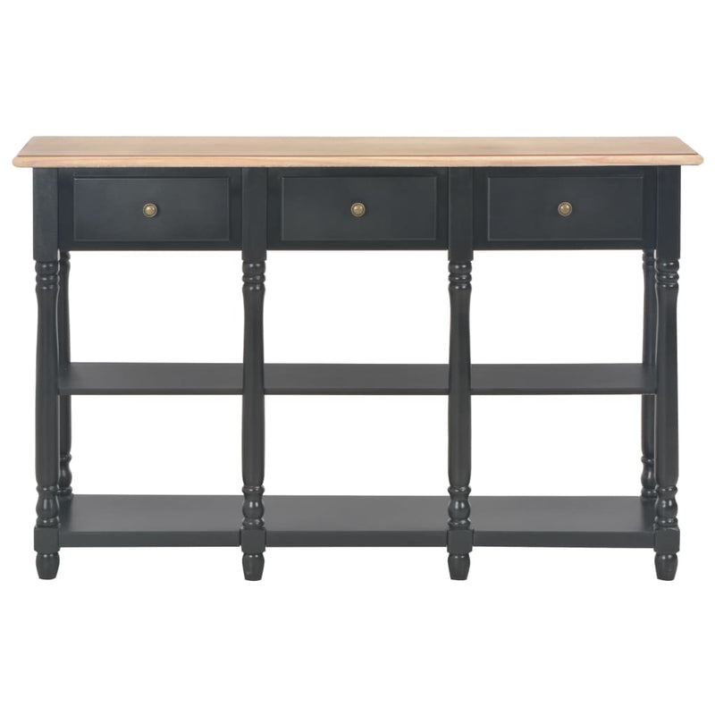 Console Table Black 120x30x76 cm MDF Payday Deals