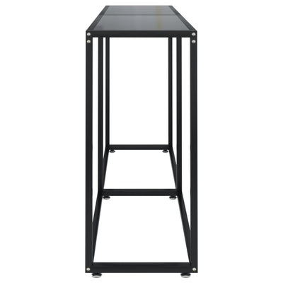 Console Table Black 160x35x75.5cm Tempered Glass Payday Deals
