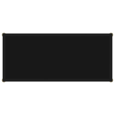 Console Table Black 80x35x75 cm Tempered Glass Payday Deals