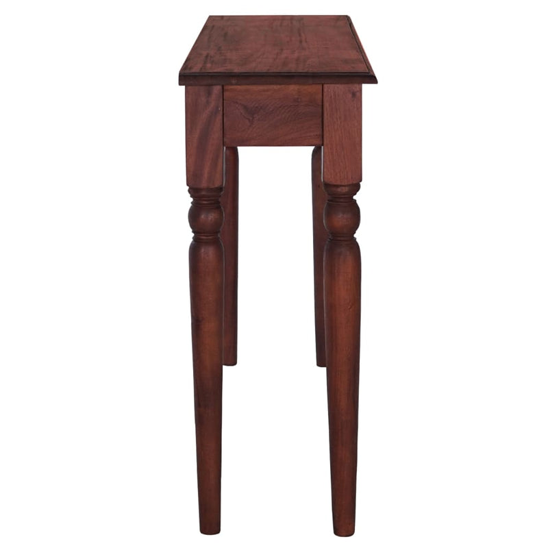 Console Table Classical Brown 110x30x75 cm Solid Mahogany Wood Payday Deals