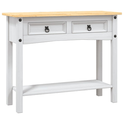 Console Table Mexican Pine Corona Range White 90x34.5x73 cm Payday Deals