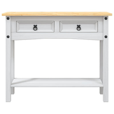 Console Table Mexican Pine Corona Range White 90x34.5x73 cm Payday Deals