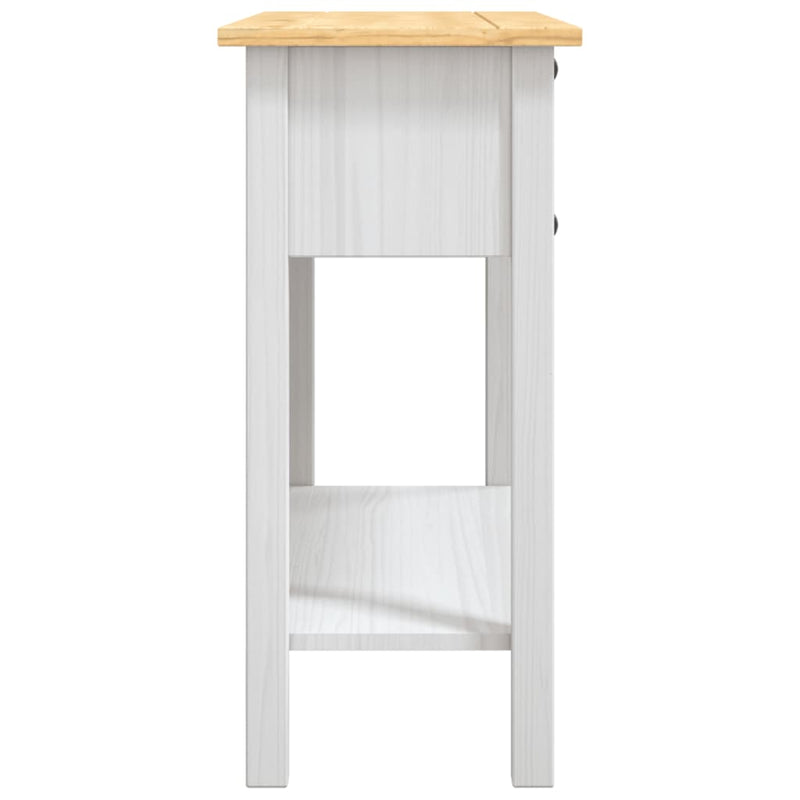 Console Table Mexican Pine Corona Range White 90x34.5x73 cm Payday Deals