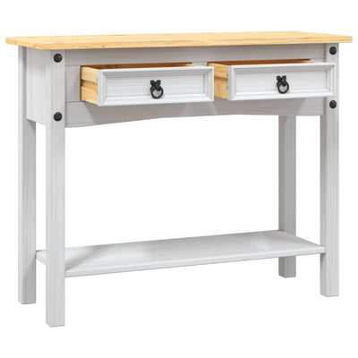 Console Table Mexican Pine Corona Range White 90x34.5x73 cm Payday Deals