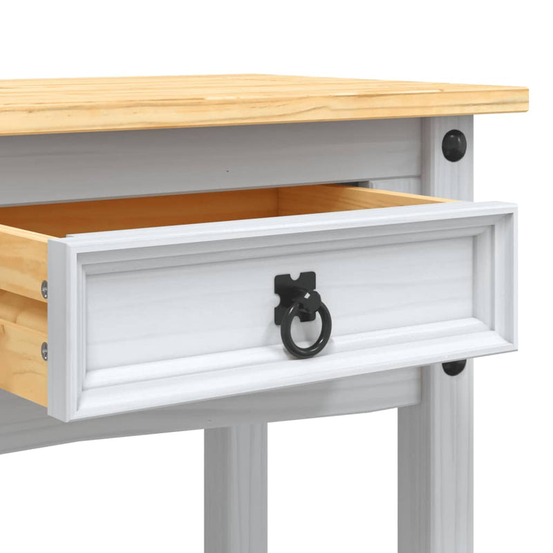 Console Table Mexican Pine Corona Range White 90x34.5x73 cm Payday Deals