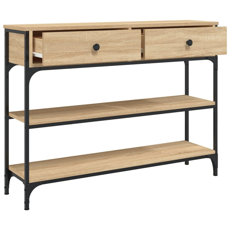 Console Table Sonoma Oak 100x25x75 cm Engineered Wood Payday Deals