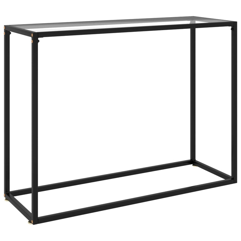 Console Table Transparent 100x35x75 cm Tempered Glass Payday Deals