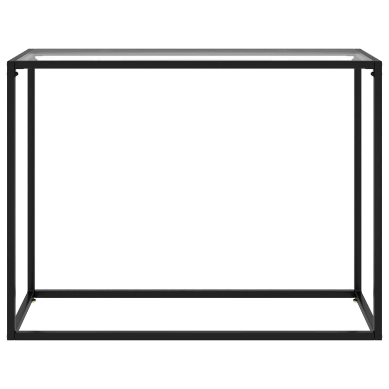 Console Table Transparent 100x35x75 cm Tempered Glass Payday Deals