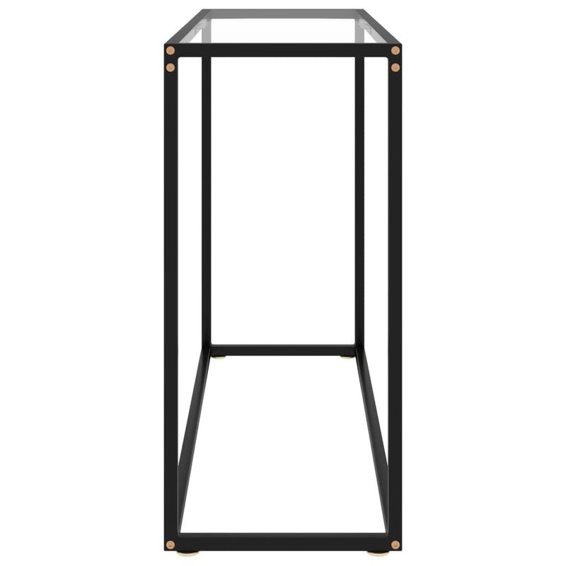 Console Table Transparent 100x35x75 cm Tempered Glass Payday Deals