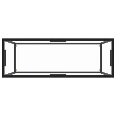 Console Table Transparent 100x35x75 cm Tempered Glass Payday Deals