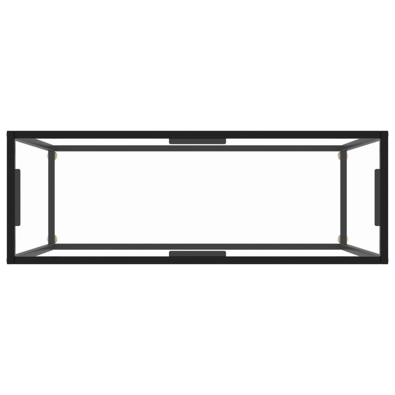 Console Table Transparent 100x35x75 cm Tempered Glass Payday Deals