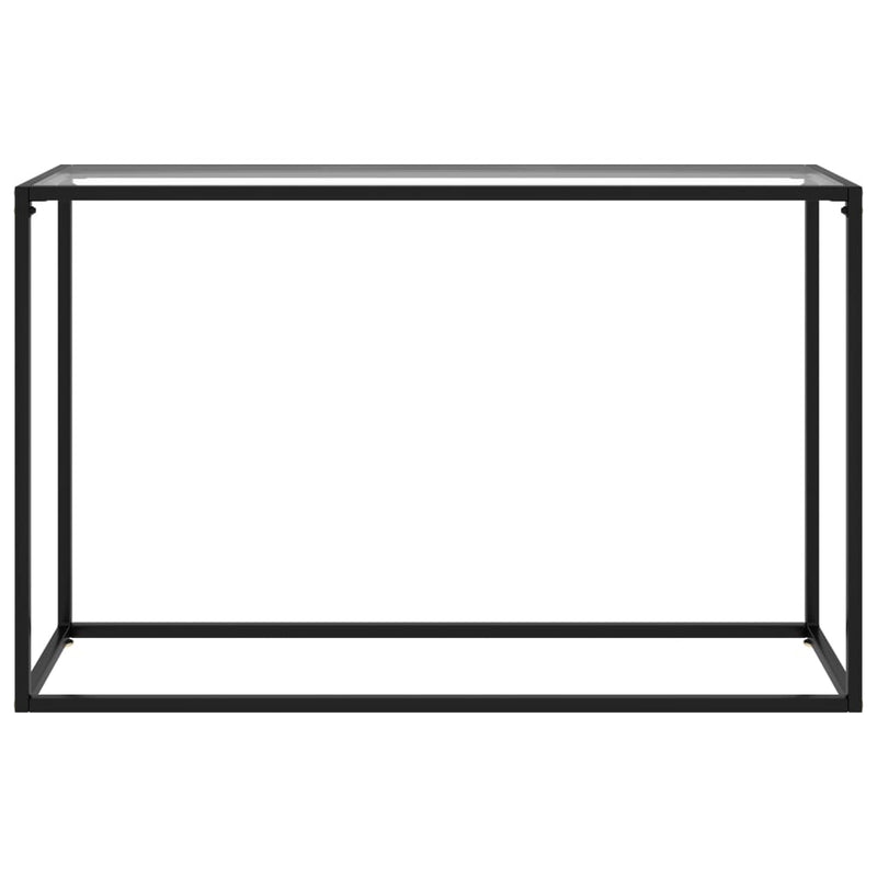 Console Table Transparent 120x35x75 cm Tempered Glass Payday Deals