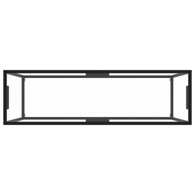 Console Table Transparent 120x35x75 cm Tempered Glass Payday Deals