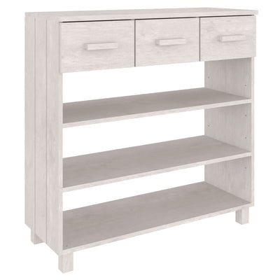 Console Table White 90x35x90 cm Solid Wood Pine Payday Deals