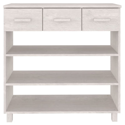 Console Table White 90x35x90 cm Solid Wood Pine Payday Deals