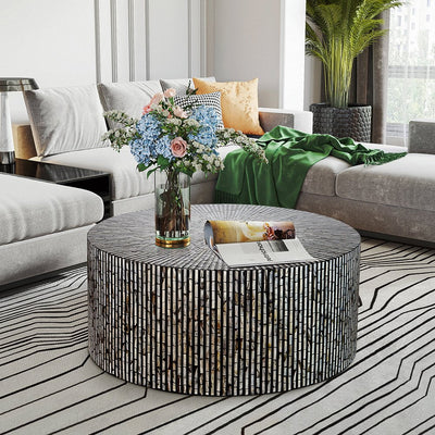 CORDELIA ROUND MOTHER OF PEARL COFFEE TABLE Payday Deals