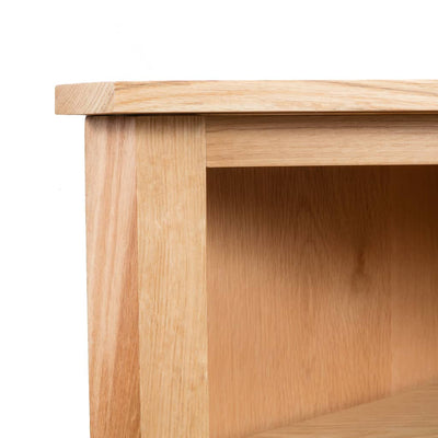 Corner Shelf 59x36x100 cm Solid Oak Wood Payday Deals