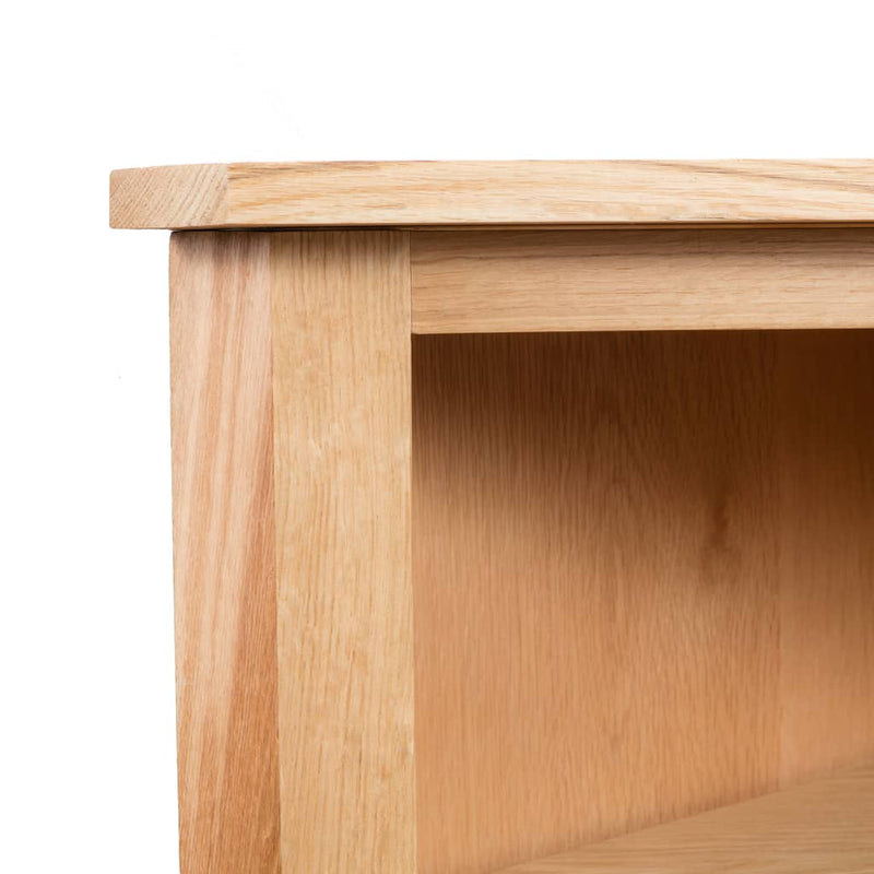 Corner Shelf 59x36x100 cm Solid Oak Wood Payday Deals