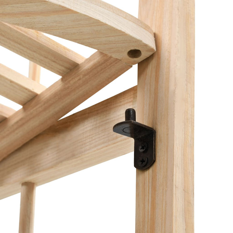 Corner Shelf Cedar Wood 27x27x110 cm Payday Deals