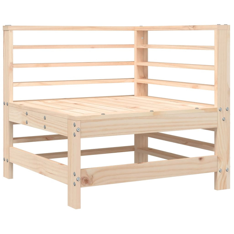Corner Sofa with Cushions Solid Wood Pine Payday Deals