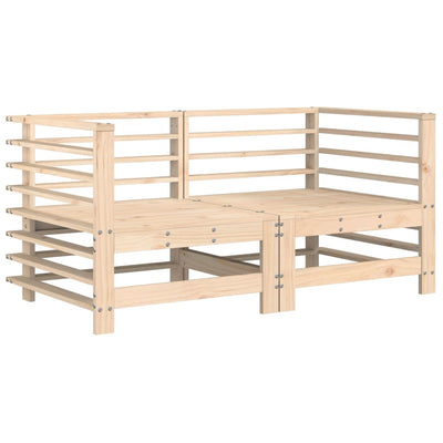 Corner Sofas with Cushions 2 pcs Solid Wood Pine Payday Deals