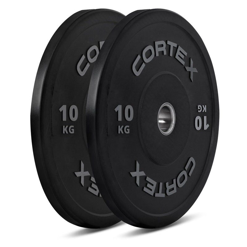 CORTEX 150kg Black Series V2 Rubber Olympic Bumper Plate Set 50mm with 16 Plate Toaster Rack Payday Deals