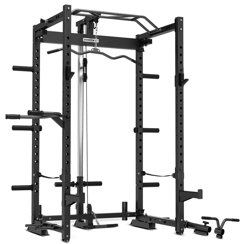 Cortex PR4 Folding Power Rack with 100kg Olympic Tri-Grip Weight, Bar and Bench Set Payday Deals