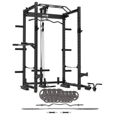 Cortex PR4 Folding Power Rack with 90kg Standard Tri-Grip Weight and Bar Set Payday Deals
