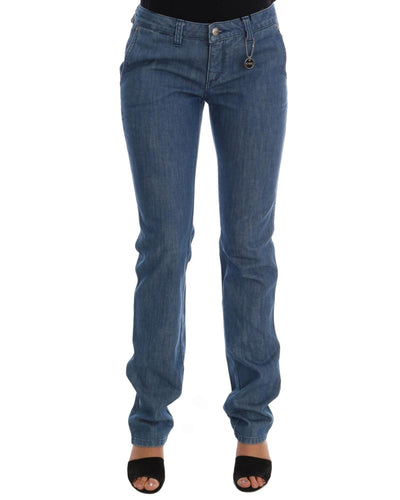 Costume National Women's Blue Wash Cotton Slim Denim Jeans - W26 US Payday Deals