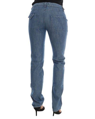 Costume National Women's Blue Wash Cotton Slim Denim Jeans - W26 US Payday Deals
