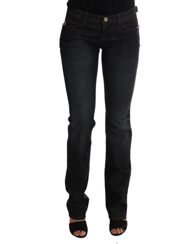Costume National Women's Dark Blue Cotton Slim Fit Jeans - W26 US