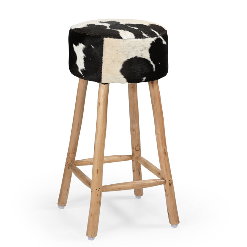 COWHIDE BAR STOOL Payday Deals