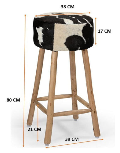 COWHIDE BAR STOOL Payday Deals