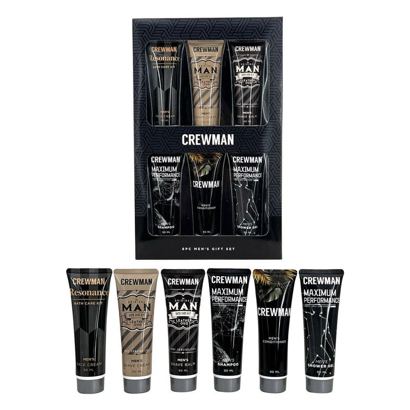 Crewman Mens 6-Piece Face & Body Care Gift Set Payday Deals