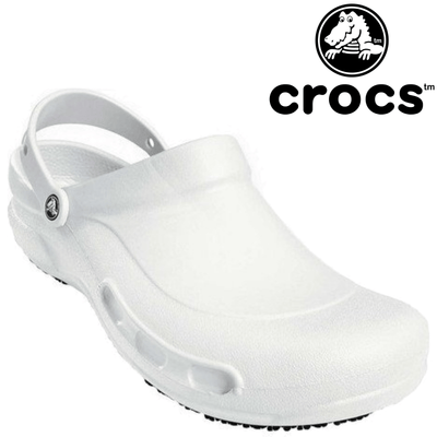 Crocs Bistro Clogs Men's Women's Slip-on Shoes Slippers Sandals (Unisex) - White Payday Deals