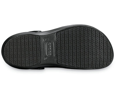 Crocs Bistro Slip Resistant Clogs Shoes Sandals Work Occupational - Black - Mens US 6/Womens US 8 Payday Deals