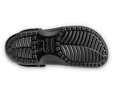 Crocs Classic Clogs Roomy Fit Sandal Clog Sandals Slides Waterproof - Black - Mens US 10/Womens US 12 Payday Deals