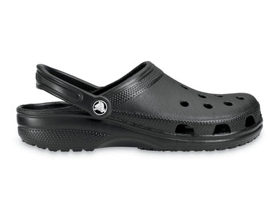 Crocs Classic Clogs Roomy Fit Sandal Clog Sandals Slides Waterproof - Black - Mens US 4/Womens US 6 Payday Deals