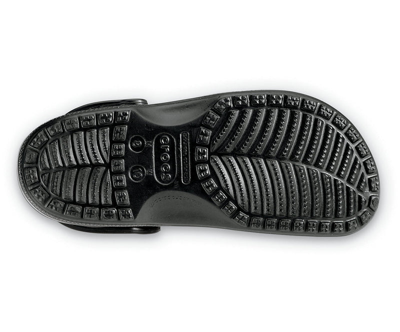 Crocs Classic Clogs Roomy Fit Sandal Clog Sandals Slides Waterproof - Black - Mens US 6/Womens US 8 Payday Deals