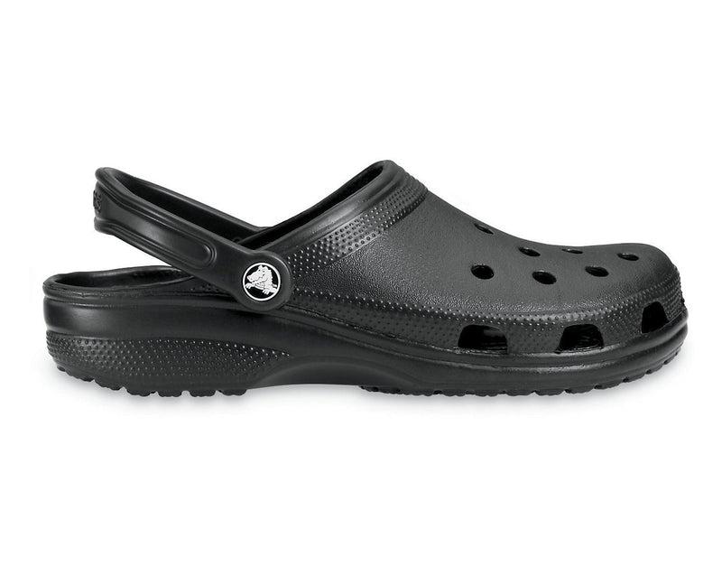 Crocs Classic Clogs Roomy Fit Sandal Clog Sandals Slides Waterproof - Black - Mens US 7/Womens US 9 Payday Deals