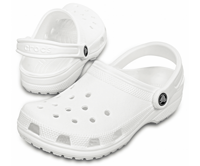 Crocs Classic Clogs Roomy Fit Sandal Clog Sandals Slides Waterproof - White - Men's US8/Women's US10 Payday Deals